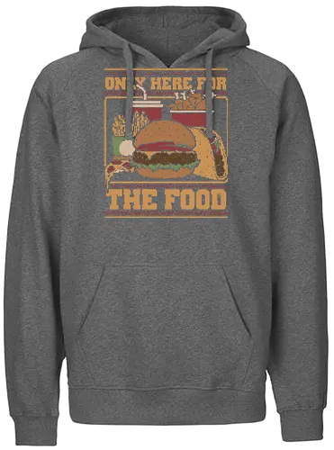 Ugly Sweater Fast Food - Food, Fast Food, Fast-food, Street Food, Ugly Sweater, Holiday, Christmas, Merry Christmas, Ugly Christmas Sweater, Pizza, Taco, Tacos, Fries, Soda, Fried, Chicken, Chicken Nuggets, Burger - Fairtrade Hoodie