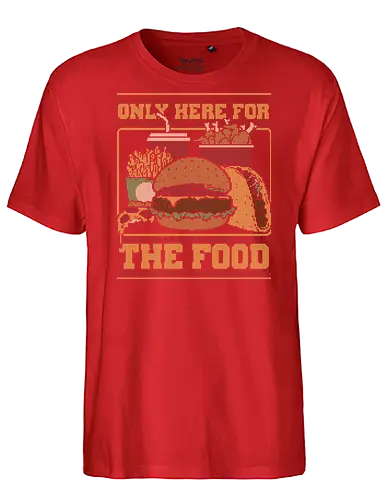 Ugly Sweater Fast Food - Food, Fast Food, Fast-food, Street Food, Ugly Sweater, Holiday, Christmas, Merry Christmas, Ugly Christmas Sweater, Pizza, Taco, Tacos, Fries, Soda, Fried, Chicken, Chicken Nuggets, Burger - Fairtrade T-Shirt