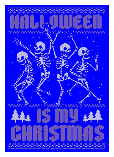 Ugly Sweater Spooky Skeletons