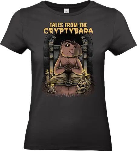 Capybara Tales - Tv Shows, Horror, Anthology, Paranormal, Dark, capybara, creepy, scary, skull, Skeleton, horror, horror comedy, classic horror, horror host, pet, animal, book - Standard T-Shirt (Frauen)