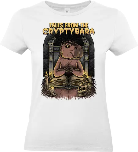 Capybara Tales - Tv Shows, Horror, Anthology, Paranormal, Dark, capybara, creepy, scary, skull, Skeleton, horror, horror comedy, classic horror, horror host, pet, animal, book - Standard T-Shirt (Frauen)