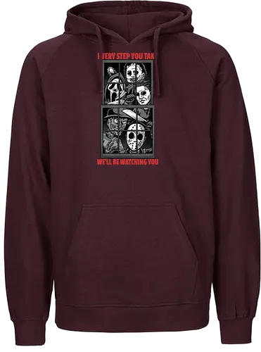 Horror Watching You - Slasher, Serial Killer, Classic Horror, Horror, Horror Comedy, Horror Movies, Movie, Music, Quote, Lyrics, Parody, Cult Classic, Classic, Retro Vintage, Cartoon, Scream, Halloween, Halloween Movie, Friday The 13th, Freddy, Jason - Fairtrade Hoodie