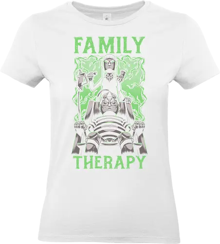 Spooky Goth Family - Addams Family, The Addams Family, Wednesday Addams, Morticia Addams, Gomez Addams, Halloween, Gothic, Goth, Horror, Dark Fantasy, Fantasy, Spooky, Creepy, Wednesday - Standard T-Shirt (Frauen)