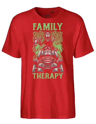 Spooky Goth Family - Addams Family, The Addams Family, Wednesday Addams, Morticia Addams, Gomez Addams, Halloween, Gothic, Goth, Horror, Dark Fantasy, Fantasy, Spooky, Creepy, Wednesday - Fairtrade T-Shirt