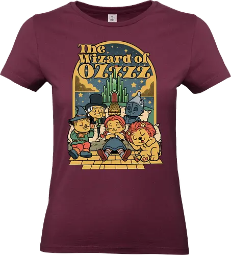 The Wizard Of Sleep - road, sleep, sleepy, sleeping, tired, lion, scarecrow, cute, yellow, green castle, classic, cute, cult, nap, napping, yellow brick road, movie, film, cult film, classic - Standard T-Shirt (Frauen)