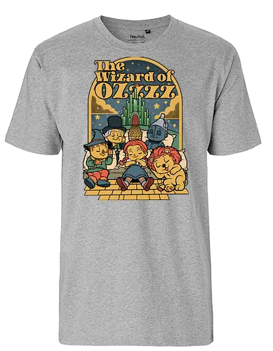 The Wizard Of Sleep - road, sleep, sleepy, sleeping, tired, lion, scarecrow, cute, yellow, green castle, classic, cute, cult, nap, napping, yellow brick road, movie, film, cult film, classic - Fairtrade T-Shirt