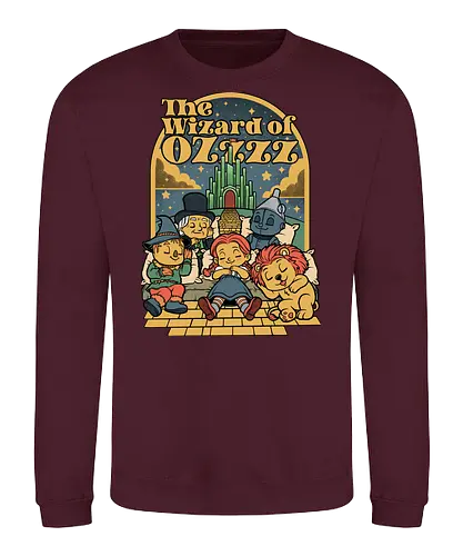 The Wizard Of Sleep - road, sleep, sleepy, sleeping, tired, lion, scarecrow, cute, yellow, green castle, classic, cute, cult, nap, napping, yellow brick road, movie, film, cult film, classic - Sweatshirt