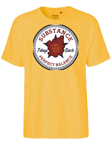 Substance! - the-substance, substance, movies, horror, funny, hollywood, demi-moore, logo, mashup - Fairtrade T-Shirt