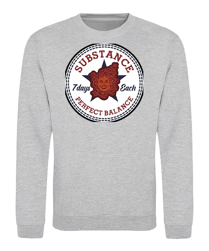 Substance! - the-substance, substance, movies, horror, funny, hollywood, demi-moore, logo, mashup - Sweatshirt