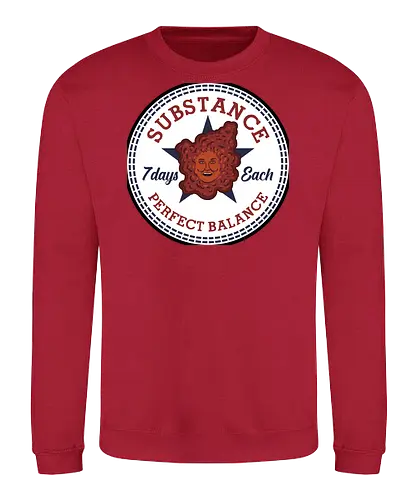 Substance! - the-substance, substance, movies, horror, funny, hollywood, demi-moore, logo, mashup - Sweatshirt