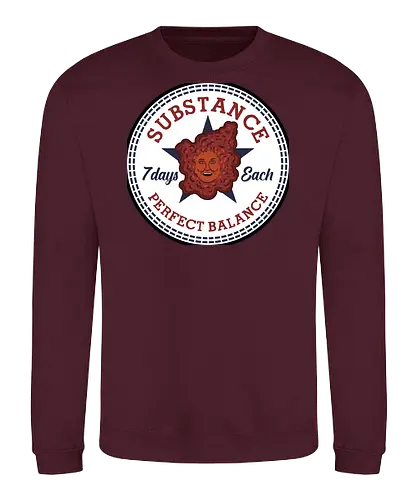 Substance! - the-substance, substance, movies, horror, funny, hollywood, demi-moore, logo, mashup - Sweatshirt