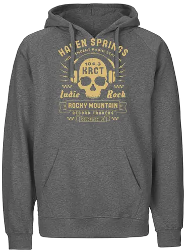Haven Springs Radio Emblem - life, strange, Chloe, Max, rachel, arcadia, bay, butterfly, before the storm, video game, gaming, gamer, rocky mountain record traders, the black lantern, haven springs - Fairtrade Hoodie