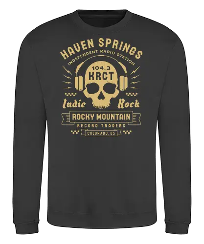 Haven Springs Radio Emblem - life, strange, Chloe, Max, rachel, arcadia, bay, butterfly, before the storm, video game, gaming, gamer, rocky mountain record traders, the black lantern, haven springs - Sweatshirt