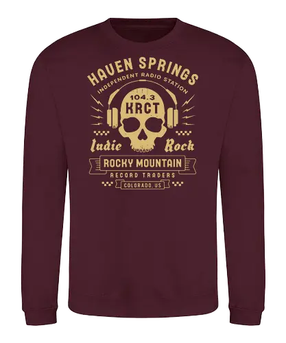 Haven Springs Radio Emblem - life, strange, Chloe, Max, rachel, arcadia, bay, butterfly, before the storm, video game, gaming, gamer, rocky mountain record traders, the black lantern, haven springs - Sweatshirt