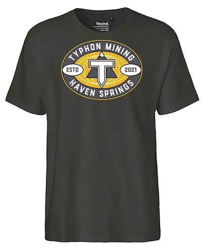 Typhon Mining Company Emblem  - life, strange, Chloe, Max, rachel, arcadia, bay, butterfly, before the storm, video game, gaming, gamer, rocky mountain record traders, the black lantern, haven springs - Fairtrade T-Shirt