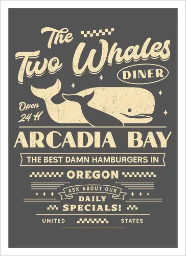 The Two Whales Diner Emblem