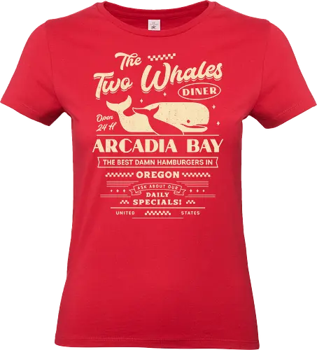 The Two Whales Diner Emblem - life, strange, Chloe, Max, rachel, arcadia, bay, butterfly, before the storm, video game, gaming, gamer, rocky mountain record traders, the black lantern, haven springs - Standard T-Shirt (Frauen)