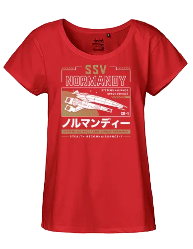 Ssv Normandy Aesthetic - mass, n7, effect, commander shepard, spectre, ssv, normandy, systems alliance, garrus vakarian, tali zorah, video game, gaming, gamer, urdnot wrex, mordin solus, jaal ama darav, liara t soni - Fairtrade Girl Shirt