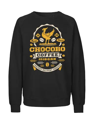 Kweh Coffee Grunge - final, tifa lockhart, gysahl greens, final xvi, fantasy, Kupo, kweh, avalanche, midgar, final xiv, ff14, Cloud, Villain, video game, fat kew - Fairtrade Sweatshirt