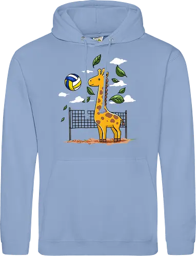 Giraffe Playing Volleyball