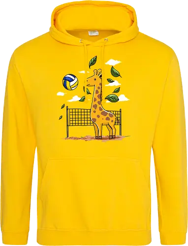 Giraffe Playing Volleyball