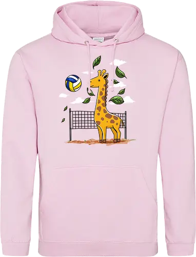 Giraffe Playing Volleyball