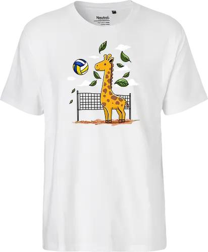 Giraffe Playing Volleyball