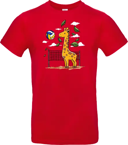 Giraffe Playing Volleyball