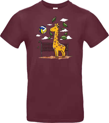 Giraffe Playing Volleyball