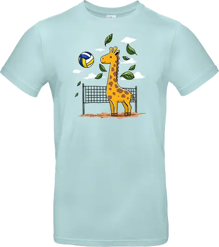 Giraffe Playing Volleyball