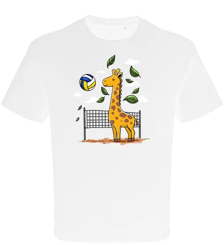 Giraffe Playing Volleyball
