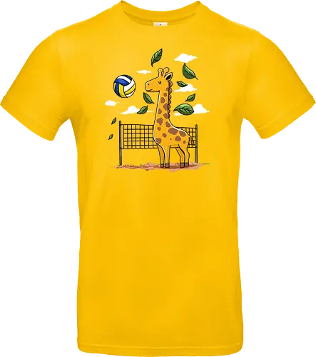 Giraffe Playing Volleyball