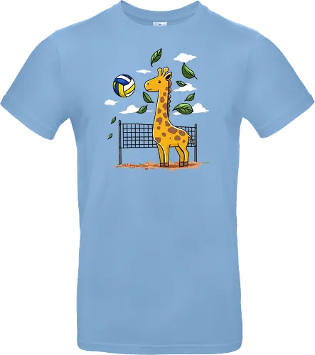Giraffe Playing Volleyball