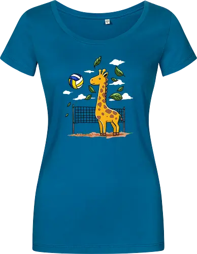 Giraffe Playing Volleyball