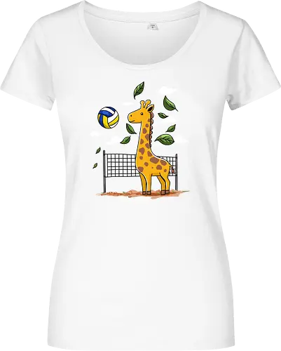 Giraffe Playing Volleyball