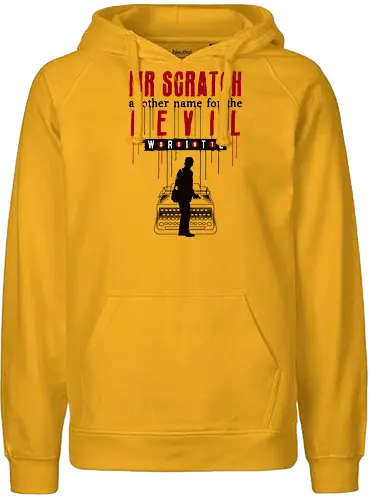  Scratch Devil And Writer - alan, video game, video games, gaming, gamer, control, american nightmare, deer fest, oh deer diner, coffee thermos, cauldron, lake, night, springs, wake - Fairtrade Hoodie