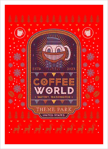 Watery Coffee World Ugly Sweater