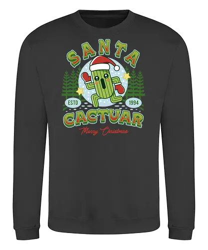 Santa Cactus - Final, kweh, fantasy, video game, gaming, gamer, christmas, xmas, merry christmas - Sweatshirt