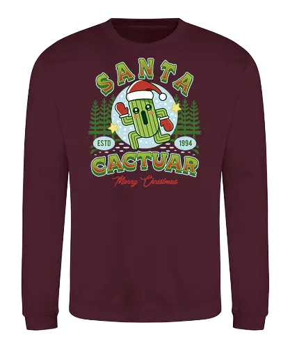 Santa Cactus - Final, kweh, fantasy, video game, gaming, gamer, christmas, xmas, merry christmas - Sweatshirt