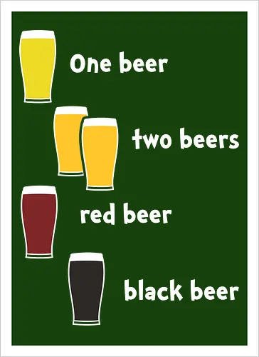 One beer two beers