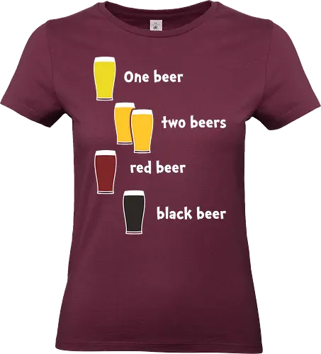 One beer two beers - beer, beers, funny, beer lovers - Standard T-Shirt (Frauen)