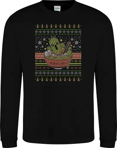 Cactus Ramen Ugly Sweater