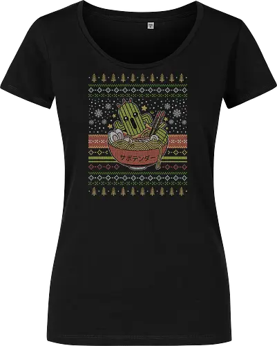 Cactus Ramen Ugly Sweater