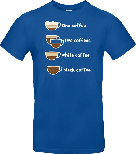 One coffee two coffees