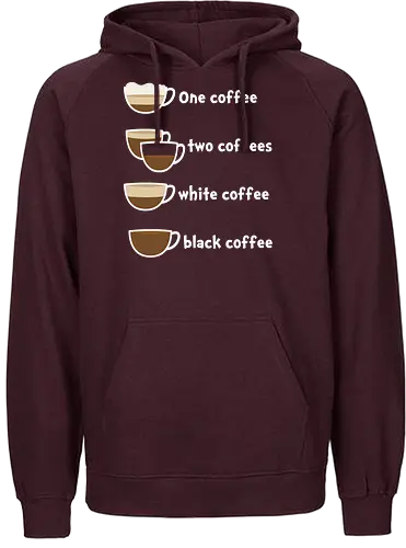 One coffee two coffees - coffee, coffee lovers - Fairtrade Hoodie
