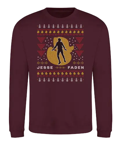 Jesse Faden Ugly Sweater - jesse faden, federal bureau of control, fbc, control, the hiss, alan wake, bright falls, altered items, objects of power, ordinary, alan, ugly christmas sweater, gaming, video game, christmas, xmas - Sweatshirt