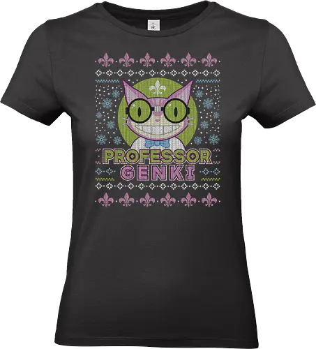 Steelport Cat Ugly Sweater - saints, johnny gat, third street saints, agents of mayhem, gat out of hell, row, cat, professor genki, ugly christmas sweater, games, gamer, gaming, video game, video games - Standard T-Shirt (Frauen)