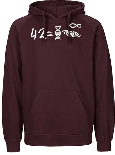 42 equation - equation, hitchhikers guide to the galaxy, galaxy, dont panic, marvin, science, mathematics - Fairtrade Hoodie