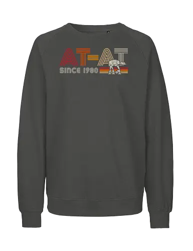 AT-AT since 1980 - retro, vintage, at at, galaxy, stars, movies - Fairtrade Sweatshirt