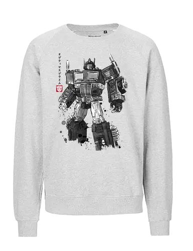 Convoy sumi e - transformers, robots, convoy, sumi e, japanese art, japan - Fairtrade Sweatshirt